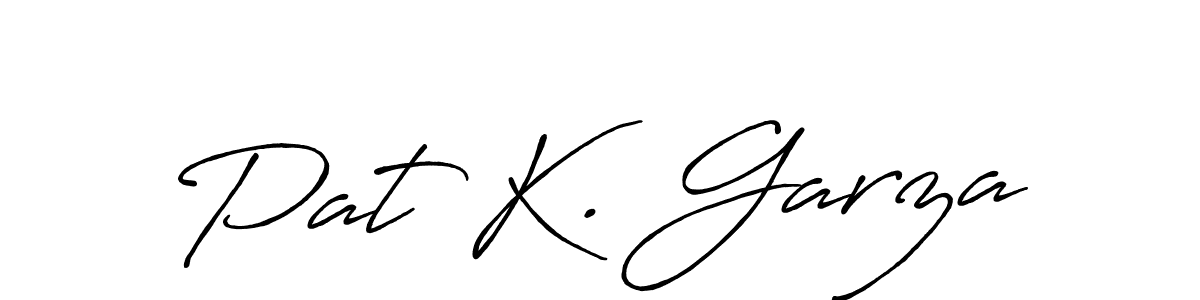 The best way (Antro_Vectra_Bolder) to make a short signature is to pick only two or three words in your name. The name Pat K. Garza include a total of six letters. For converting this name. Pat K. Garza signature style 7 images and pictures png