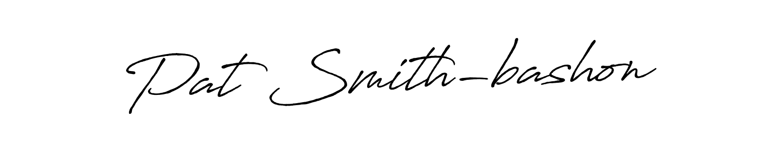 if you are searching for the best signature style for your name Pat Smith-bashon. so please give up your signature search. here we have designed multiple signature styles  using Antro_Vectra_Bolder. Pat Smith-bashon signature style 7 images and pictures png