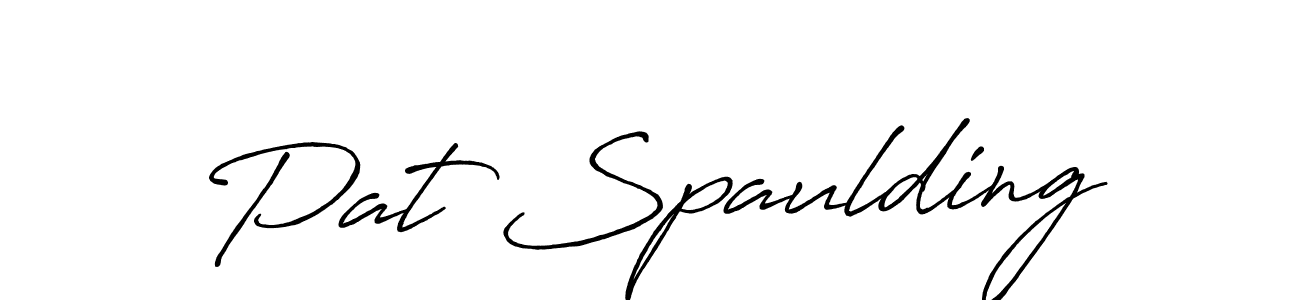 Also we have Pat Spaulding name is the best signature style. Create professional handwritten signature collection using Antro_Vectra_Bolder autograph style. Pat Spaulding signature style 7 images and pictures png