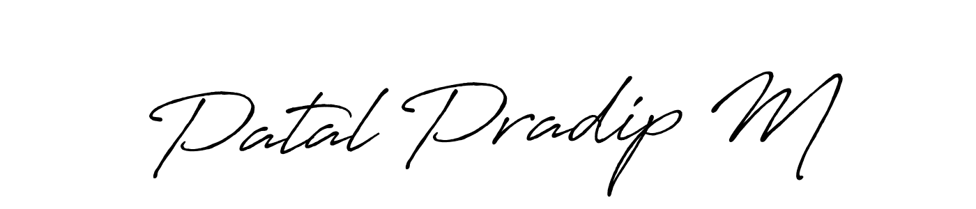 Once you've used our free online signature maker to create your best signature Antro_Vectra_Bolder style, it's time to enjoy all of the benefits that Patal Pradip M name signing documents. Patal Pradip M signature style 7 images and pictures png