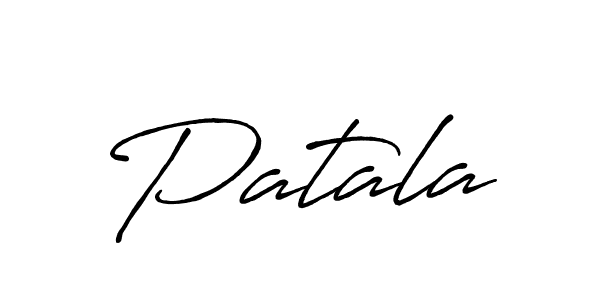 Design your own signature with our free online signature maker. With this signature software, you can create a handwritten (Antro_Vectra_Bolder) signature for name Patala. Patala signature style 7 images and pictures png