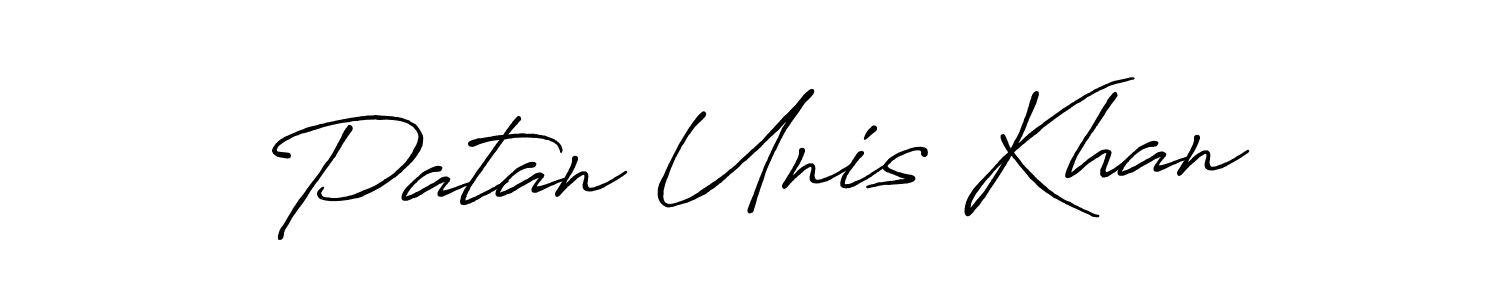 Also You can easily find your signature by using the search form. We will create Patan Unis Khan name handwritten signature images for you free of cost using Antro_Vectra_Bolder sign style. Patan Unis Khan signature style 7 images and pictures png