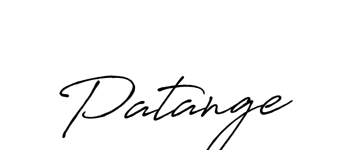 Design your own signature with our free online signature maker. With this signature software, you can create a handwritten (Antro_Vectra_Bolder) signature for name Patange. Patange signature style 7 images and pictures png