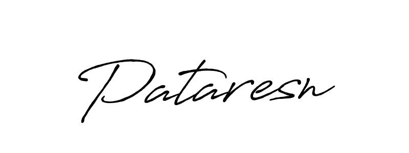Use a signature maker to create a handwritten signature online. With this signature software, you can design (Antro_Vectra_Bolder) your own signature for name Pataresn. Pataresn signature style 7 images and pictures png
