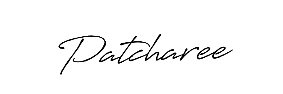 You should practise on your own different ways (Antro_Vectra_Bolder) to write your name (Patcharee) in signature. don't let someone else do it for you. Patcharee signature style 7 images and pictures png