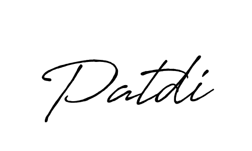 Create a beautiful signature design for name Patdi. With this signature (Antro_Vectra_Bolder) fonts, you can make a handwritten signature for free. Patdi signature style 7 images and pictures png