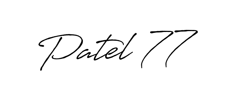 Similarly Antro_Vectra_Bolder is the best handwritten signature design. Signature creator online .You can use it as an online autograph creator for name Patel 77. Patel 77 signature style 7 images and pictures png