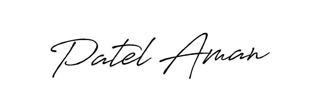 if you are searching for the best signature style for your name Patel Aman. so please give up your signature search. here we have designed multiple signature styles  using Antro_Vectra_Bolder. Patel Aman signature style 7 images and pictures png
