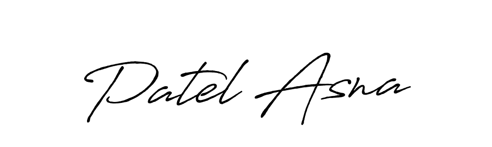 Design your own signature with our free online signature maker. With this signature software, you can create a handwritten (Antro_Vectra_Bolder) signature for name Patel Asna. Patel Asna signature style 7 images and pictures png