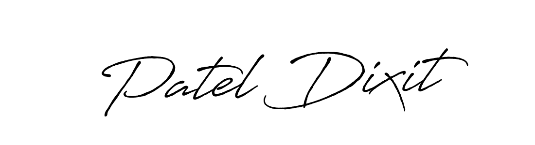 How to make Patel Dixit signature? Antro_Vectra_Bolder is a professional autograph style. Create handwritten signature for Patel Dixit name. Patel Dixit signature style 7 images and pictures png