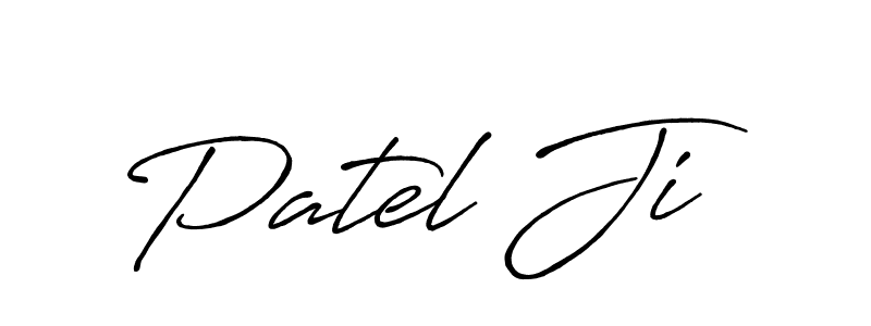 It looks lik you need a new signature style for name Patel Ji. Design unique handwritten (Antro_Vectra_Bolder) signature with our free signature maker in just a few clicks. Patel Ji signature style 7 images and pictures png