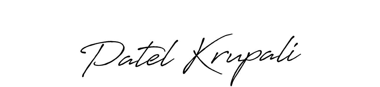 Antro_Vectra_Bolder is a professional signature style that is perfect for those who want to add a touch of class to their signature. It is also a great choice for those who want to make their signature more unique. Get Patel Krupali name to fancy signature for free. Patel Krupali signature style 7 images and pictures png