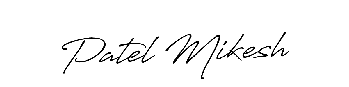 The best way (Antro_Vectra_Bolder) to make a short signature is to pick only two or three words in your name. The name Patel Mikesh include a total of six letters. For converting this name. Patel Mikesh signature style 7 images and pictures png