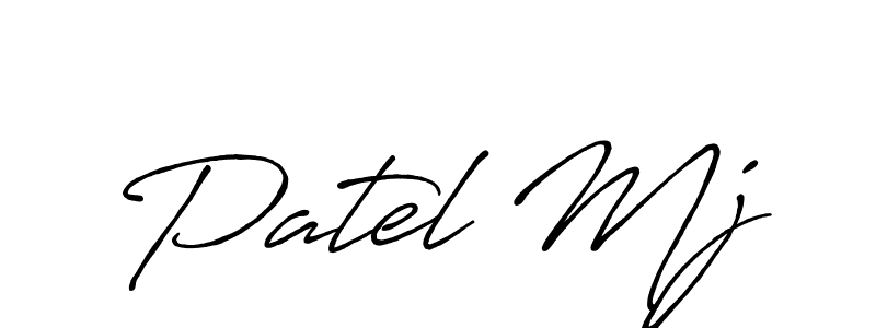 Similarly Antro_Vectra_Bolder is the best handwritten signature design. Signature creator online .You can use it as an online autograph creator for name Patel Mj. Patel Mj signature style 7 images and pictures png