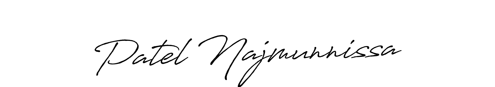 This is the best signature style for the Patel Najmunnissa name. Also you like these signature font (Antro_Vectra_Bolder). Mix name signature. Patel Najmunnissa signature style 7 images and pictures png