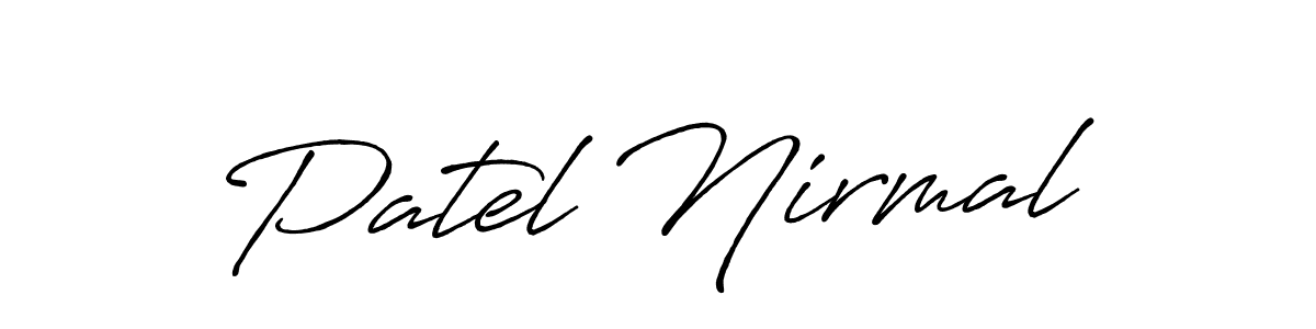 You can use this online signature creator to create a handwritten signature for the name Patel Nirmal. This is the best online autograph maker. Patel Nirmal signature style 7 images and pictures png