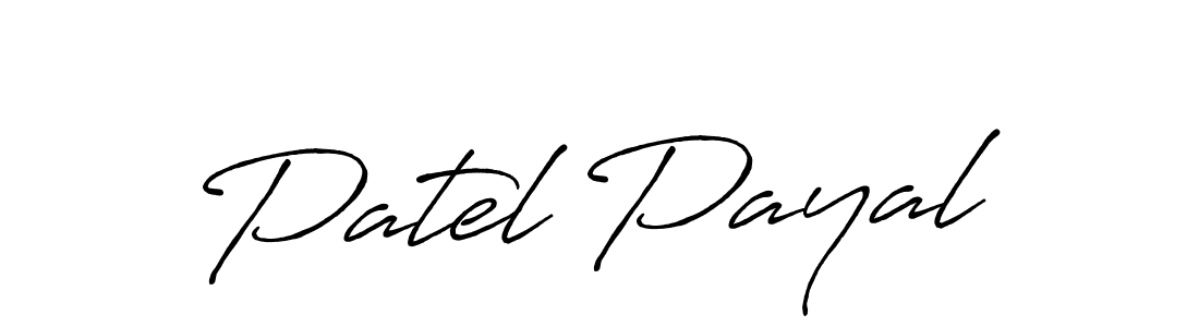 Use a signature maker to create a handwritten signature online. With this signature software, you can design (Antro_Vectra_Bolder) your own signature for name Patel Payal. Patel Payal signature style 7 images and pictures png