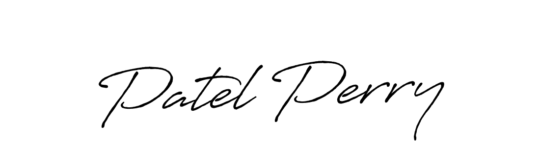 Similarly Antro_Vectra_Bolder is the best handwritten signature design. Signature creator online .You can use it as an online autograph creator for name Patel Perry. Patel Perry signature style 7 images and pictures png