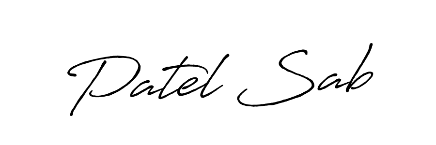 Make a beautiful signature design for name Patel Sab. Use this online signature maker to create a handwritten signature for free. Patel Sab signature style 7 images and pictures png