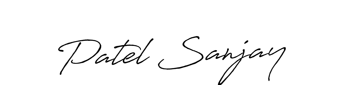 It looks lik you need a new signature style for name Patel Sanjay. Design unique handwritten (Antro_Vectra_Bolder) signature with our free signature maker in just a few clicks. Patel Sanjay signature style 7 images and pictures png