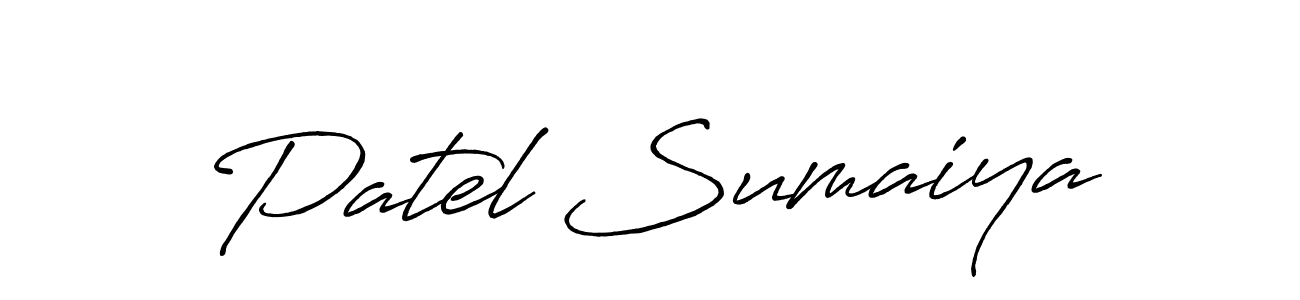 Make a beautiful signature design for name Patel Sumaiya. Use this online signature maker to create a handwritten signature for free. Patel Sumaiya signature style 7 images and pictures png