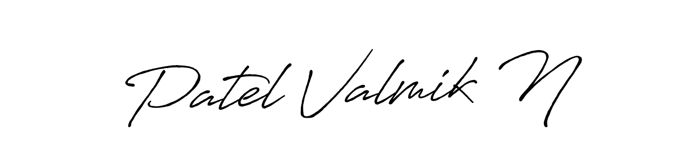 Similarly Antro_Vectra_Bolder is the best handwritten signature design. Signature creator online .You can use it as an online autograph creator for name Patel Valmik N. Patel Valmik N signature style 7 images and pictures png