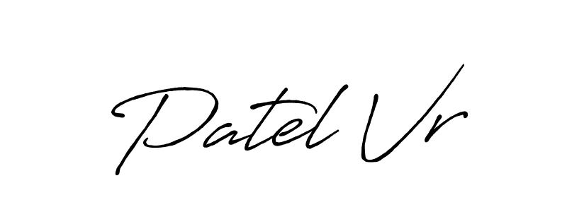 Design your own signature with our free online signature maker. With this signature software, you can create a handwritten (Antro_Vectra_Bolder) signature for name Patel Vr. Patel Vr signature style 7 images and pictures png
