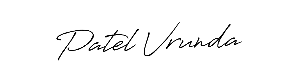 Make a beautiful signature design for name Patel Vrunda. Use this online signature maker to create a handwritten signature for free. Patel Vrunda signature style 7 images and pictures png