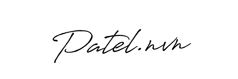 Make a beautiful signature design for name Patel.nvn. With this signature (Antro_Vectra_Bolder) style, you can create a handwritten signature for free. Patel.nvn signature style 7 images and pictures png