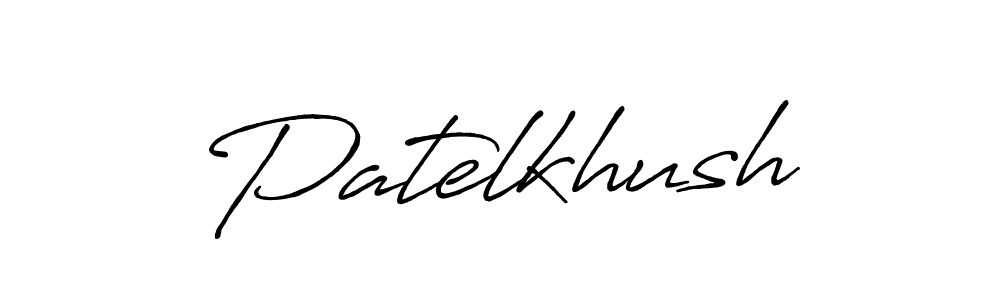 Use a signature maker to create a handwritten signature online. With this signature software, you can design (Antro_Vectra_Bolder) your own signature for name Patelkhush. Patelkhush signature style 7 images and pictures png