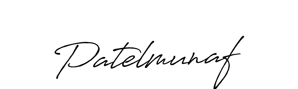 The best way (Antro_Vectra_Bolder) to make a short signature is to pick only two or three words in your name. The name Patelmunaf include a total of six letters. For converting this name. Patelmunaf signature style 7 images and pictures png