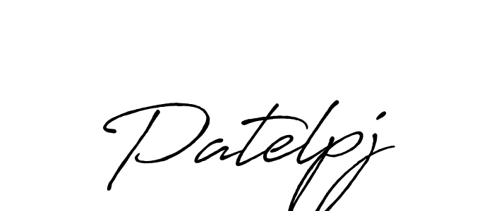 Create a beautiful signature design for name Patelpj. With this signature (Antro_Vectra_Bolder) fonts, you can make a handwritten signature for free. Patelpj signature style 7 images and pictures png