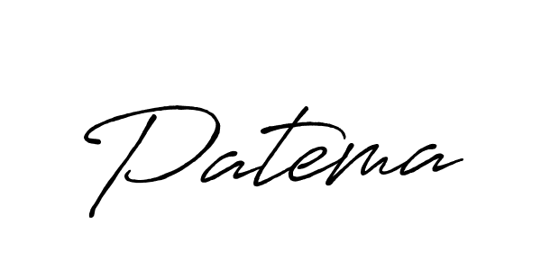 Design your own signature with our free online signature maker. With this signature software, you can create a handwritten (Antro_Vectra_Bolder) signature for name Patema. Patema signature style 7 images and pictures png