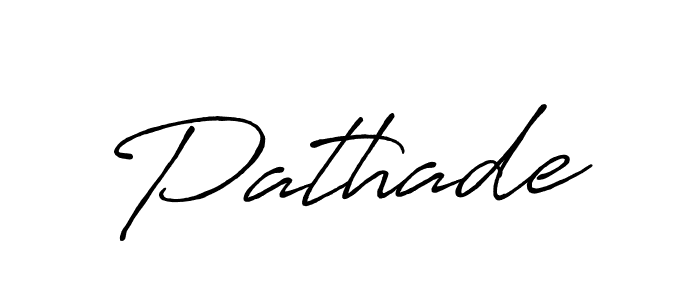 Pathade stylish signature style. Best Handwritten Sign (Antro_Vectra_Bolder) for my name. Handwritten Signature Collection Ideas for my name Pathade. Pathade signature style 7 images and pictures png