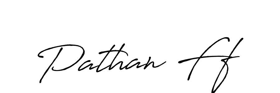 Use a signature maker to create a handwritten signature online. With this signature software, you can design (Antro_Vectra_Bolder) your own signature for name Pathan Ff. Pathan Ff signature style 7 images and pictures png