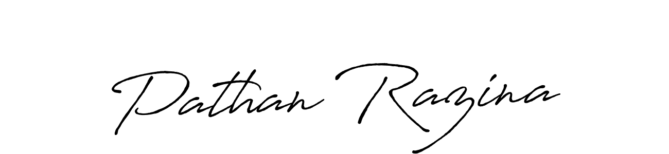 Also we have Pathan Razina name is the best signature style. Create professional handwritten signature collection using Antro_Vectra_Bolder autograph style. Pathan Razina signature style 7 images and pictures png