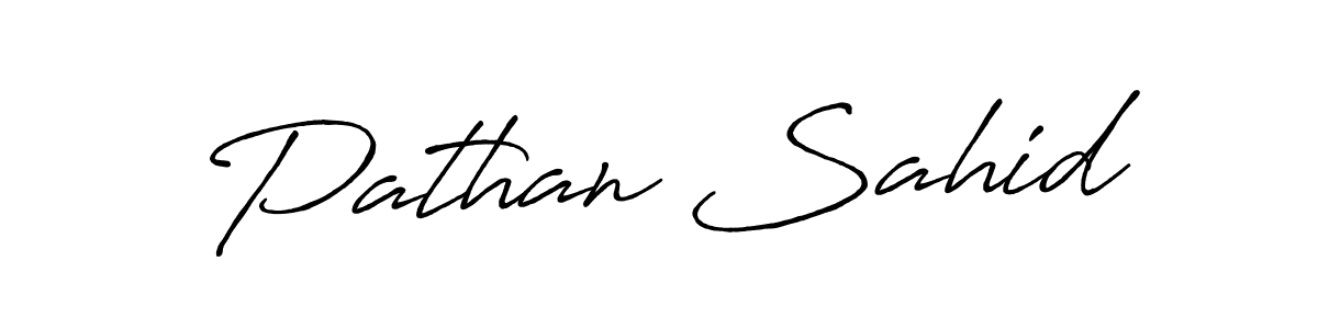 You can use this online signature creator to create a handwritten signature for the name Pathan Sahid. This is the best online autograph maker. Pathan Sahid signature style 7 images and pictures png