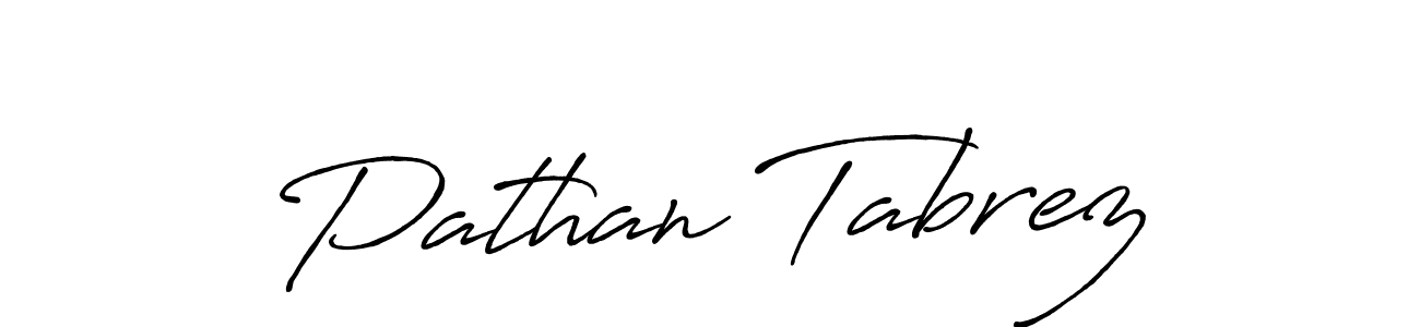 The best way (Antro_Vectra_Bolder) to make a short signature is to pick only two or three words in your name. The name Pathan Tabrez include a total of six letters. For converting this name. Pathan Tabrez signature style 7 images and pictures png
