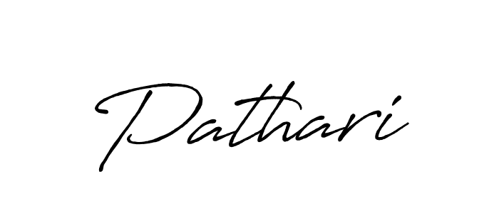 Pathari stylish signature style. Best Handwritten Sign (Antro_Vectra_Bolder) for my name. Handwritten Signature Collection Ideas for my name Pathari. Pathari signature style 7 images and pictures png