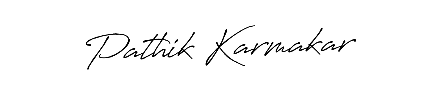 Also You can easily find your signature by using the search form. We will create Pathik Karmakar name handwritten signature images for you free of cost using Antro_Vectra_Bolder sign style. Pathik Karmakar signature style 7 images and pictures png