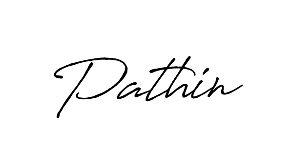 Design your own signature with our free online signature maker. With this signature software, you can create a handwritten (Antro_Vectra_Bolder) signature for name Pathin. Pathin signature style 7 images and pictures png