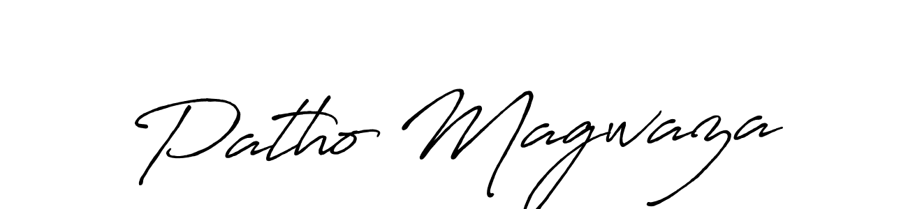 How to make Patho Magwaza signature? Antro_Vectra_Bolder is a professional autograph style. Create handwritten signature for Patho Magwaza name. Patho Magwaza signature style 7 images and pictures png