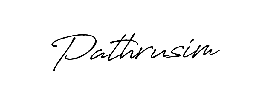 Use a signature maker to create a handwritten signature online. With this signature software, you can design (Antro_Vectra_Bolder) your own signature for name Pathrusim. Pathrusim signature style 7 images and pictures png