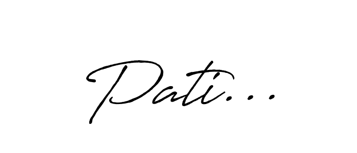 How to make Pati... signature? Antro_Vectra_Bolder is a professional autograph style. Create handwritten signature for Pati... name. Pati... signature style 7 images and pictures png
