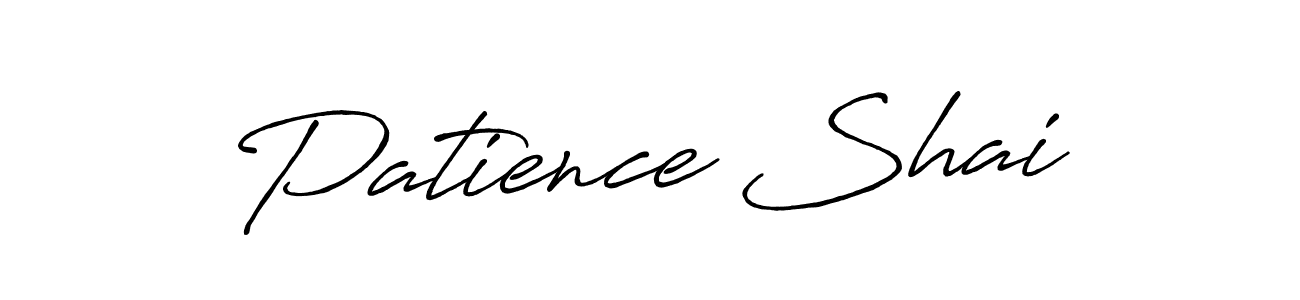 The best way (Antro_Vectra_Bolder) to make a short signature is to pick only two or three words in your name. The name Patience Shai include a total of six letters. For converting this name. Patience Shai signature style 7 images and pictures png
