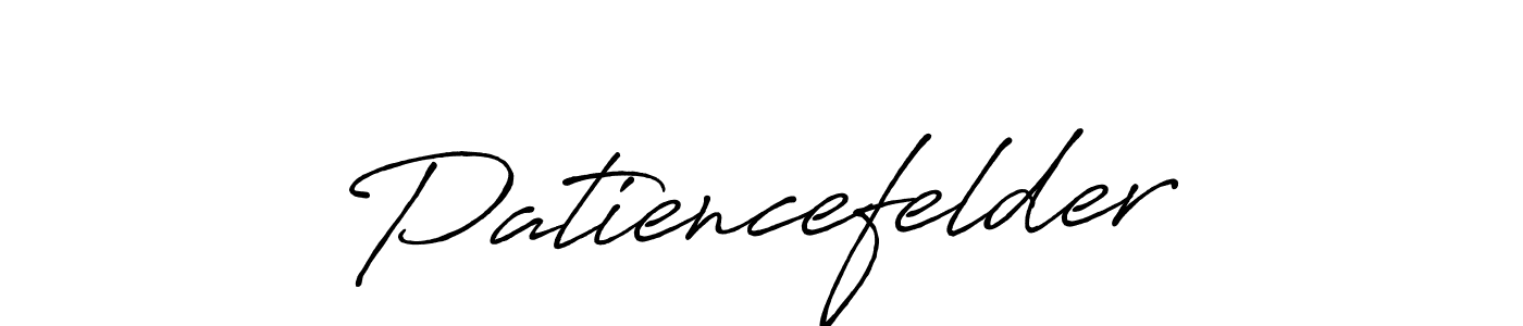 How to make Patiencefelder signature? Antro_Vectra_Bolder is a professional autograph style. Create handwritten signature for Patiencefelder name. Patiencefelder signature style 7 images and pictures png