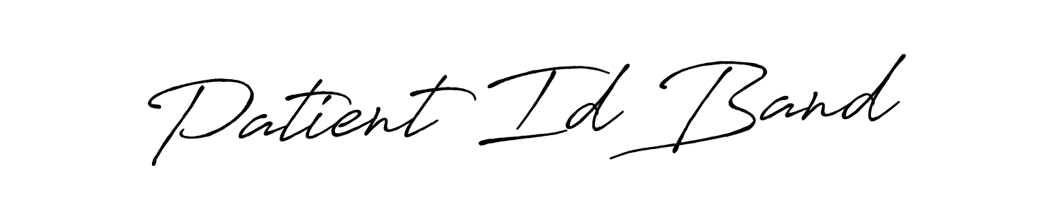 Make a beautiful signature design for name Patient Id Band. With this signature (Antro_Vectra_Bolder) style, you can create a handwritten signature for free. Patient Id Band signature style 7 images and pictures png