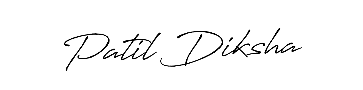 Patil Diksha stylish signature style. Best Handwritten Sign (Antro_Vectra_Bolder) for my name. Handwritten Signature Collection Ideas for my name Patil Diksha. Patil Diksha signature style 7 images and pictures png