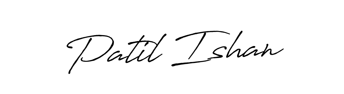 Use a signature maker to create a handwritten signature online. With this signature software, you can design (Antro_Vectra_Bolder) your own signature for name Patil Ishan. Patil Ishan signature style 7 images and pictures png
