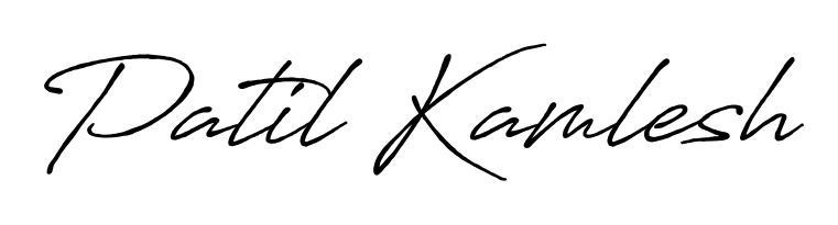 How to make Patil Kamlesh name signature. Use Antro_Vectra_Bolder style for creating short signs online. This is the latest handwritten sign. Patil Kamlesh signature style 7 images and pictures png
